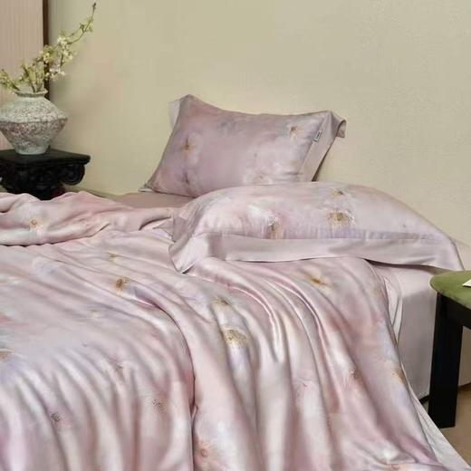10楼恐龙   兰精天丝四件套 夕岚-粉 200*230cm/220*240cm   吊牌价2280-2380元   活动价599-699元 商品图0