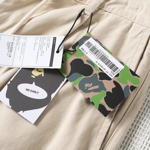 BAPE春季猿人头刺绣纯色休闲工装长裤 商品图8