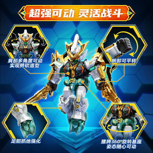 【新品】森宝积木英雄机动战队大作战盲盒夔龙积木人拼装玩具礼物 商品图1