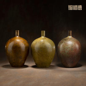 铜师傅 铜摆件《铜师傅铜器之九寸兰型》花瓶摆件客厅书房装饰品