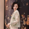 西子/竹露清桑蚕丝欧根纱夏季新中式竹叶印花外套/WTHJ0568 商品缩略图3