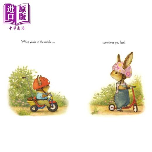 【中商原版】排在中间的兔子 Bunny in the Middle 英文原版 儿童绘本 图画故事书 讲述在兄弟姐妹中排行中间的故事 进口童书 商品图4