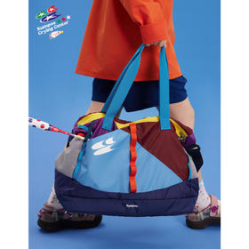 cryingcenterx薰风联名2.0拼色大容量斜挎单肩多功能羽毛球托特包