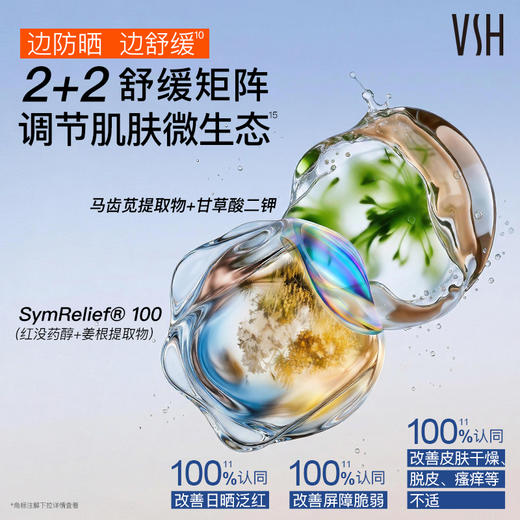 【自营】VSH薇氏白 光盾盾防晒乳 SPF50+ PA+++  面部身体防晒 保湿舒缓 50g*2 商品图4