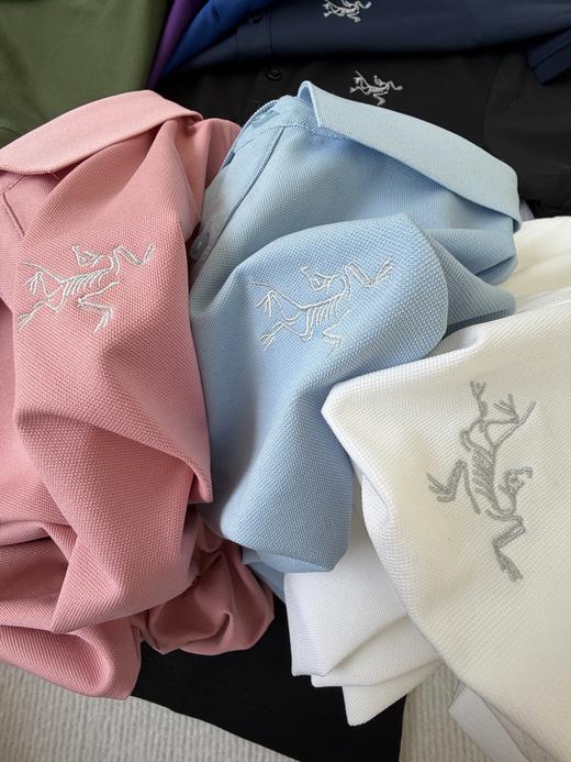 ARC男女刺绣LOGO翻领Polo衫情侣款高尔夫短袖 商品图2