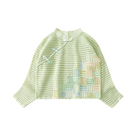 苏苏姐家奂若中式套头衫手工DIY编织钩针蕾丝线衣服毛线团材料包 商品图4