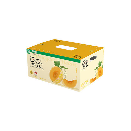 新疆至爱哈密瓜 脆甜多汁 绿色食品认证 一藤一瓜 国货之光 黄皮黄肉 现摘现发 商品图9