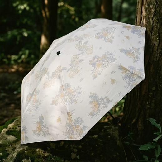 soie jardin7#艺术配饰 炭纤维数码印花轻便折叠黑胶太阳伞防晒伞S313BU91F 商品图3