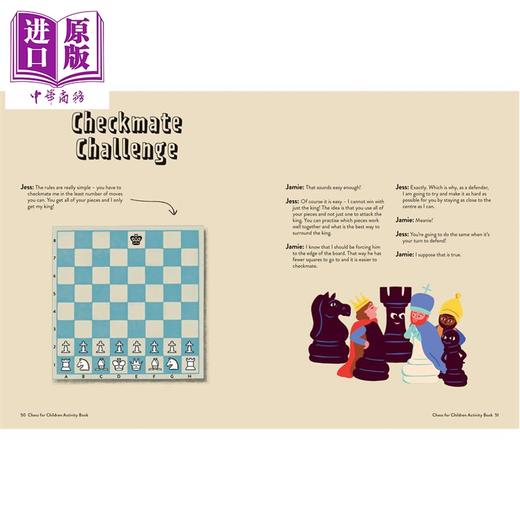 【中商原版】儿童国际象棋活动书 英文原版 Chess for Children Activity Book Sabrina Chevannes 商品图1