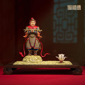 铜师傅 铜摆件《昙花一现为韦陀》桌面客厅办公室家居装饰品摆