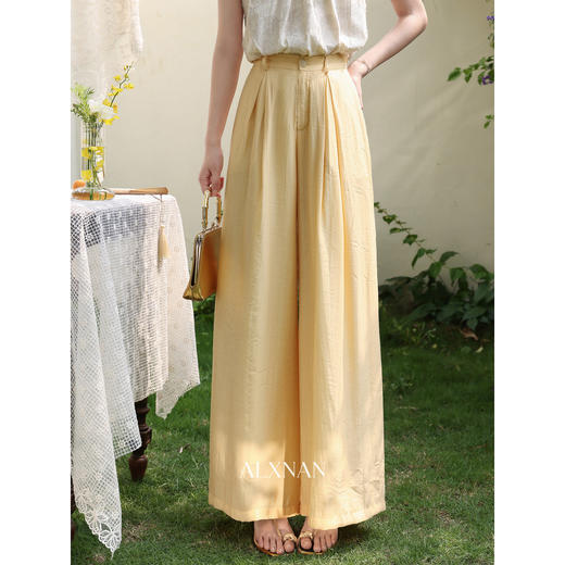 鹿向南【0428/20:00新品前1小时7折限量100件】黄色休闲裤 商品图2