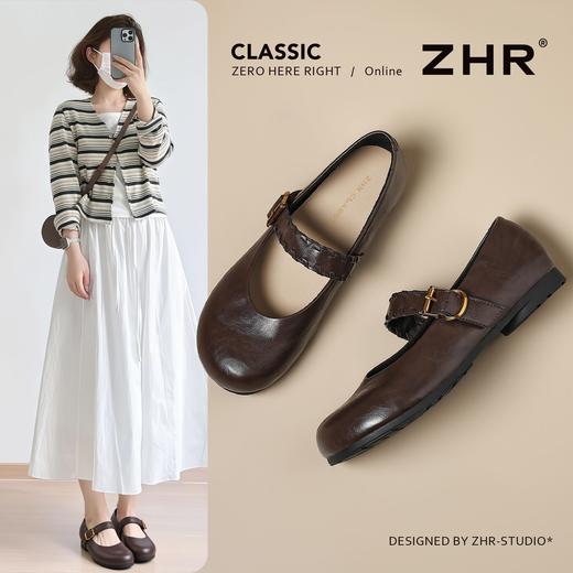ZHR则则奶油白平底玛丽珍鞋2026新款复古优雅轻便百搭时尚单鞋女 商品图1