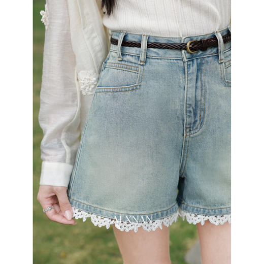 鹿向南【0428/20:00新品前1小时7折限量100件】牛仔蓝牛仔裤 商品图2