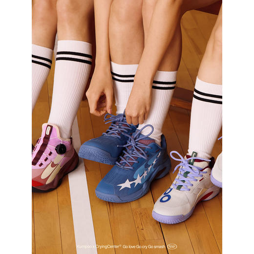 CryingCenter薰风联名2.0羽毛球鞋男女款减震抗扭比赛鞋熏风琉璃【预计5月10日上架】 商品图1