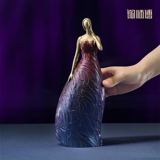 铜师傅《美韵》客厅桌面铜摆件 家居装饰工艺品 商品图6