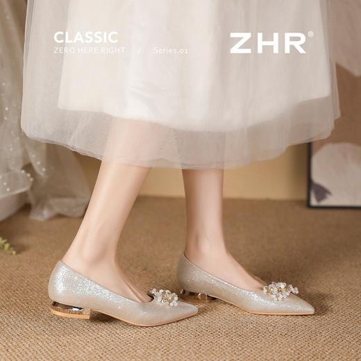 ZHR则则【水钻珍珠】一脚蹬女2026春夏季新款气质婚鞋舒适时装鞋女 商品图6