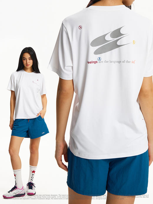 CryingCenter 反光 吸湿速干跑步运动户外综合训练服短袖上衣 商品图1