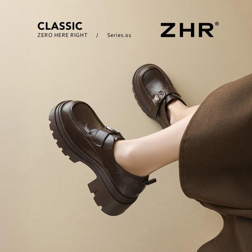 ZHR则则复古记得厚底增高乐福鞋2026春季新款百搭舒适通勤单鞋女 商品图8