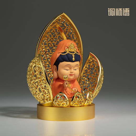 铜师傅《佛光本命佛》阿弥陀佛千手观音普贤菩萨大日如来铜摆件 商品图3