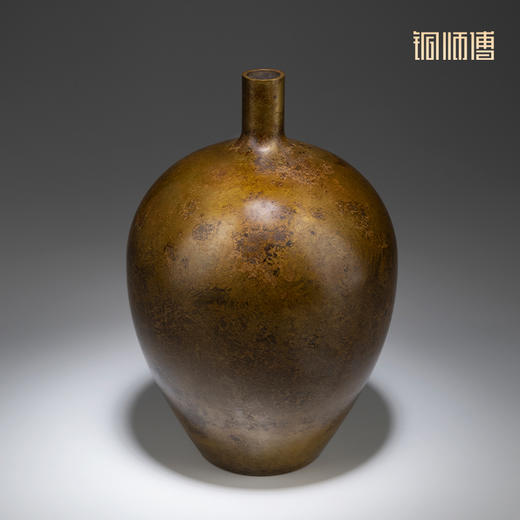 铜师傅 铜摆件《铜师傅铜器之九寸兰型》花瓶摆件客厅书房装饰品 商品图2