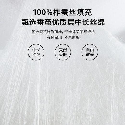 【100%有机柞蚕丝填充】繁花生活·有机柞蚕丝被 总重约1500g（双人尺寸200x230cm）配收纳 商品图8