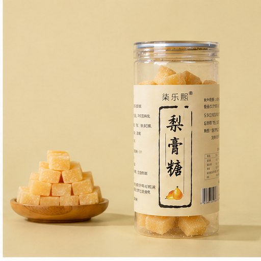百草梨膏糖 喉咙好伴侣 薄荷味清口气 250g/罐