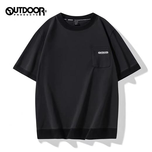 【3折】6楼OUTDOOR户外休闲印花LOGO圆领T恤华夫格棉感舒适透气吊牌价359折后价108 商品图1