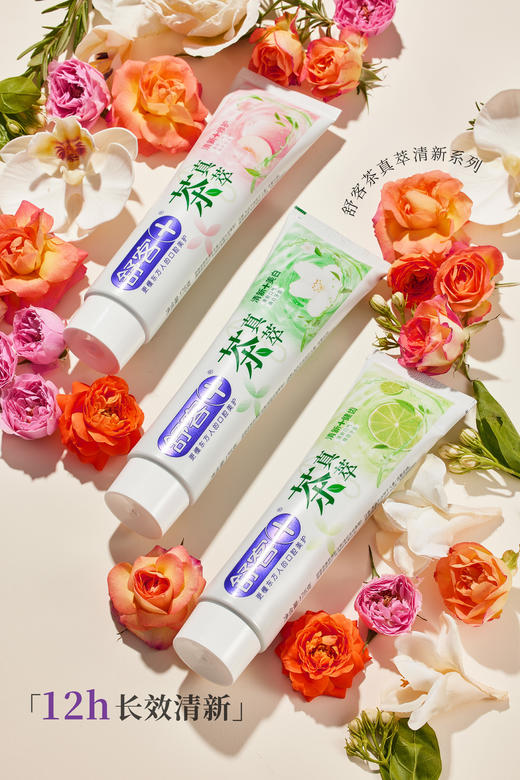 【肖战同款】舒客茶真萃清新牙膏 175克  酵素牙膏旅行装20g 牙线棒20支装 商品图3