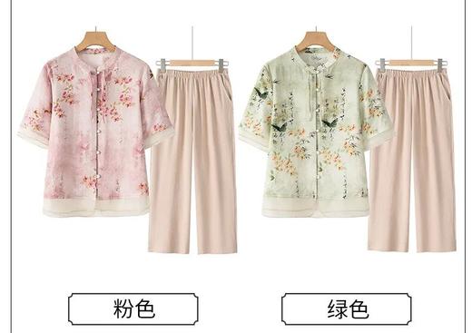 伊泺杉新中式印花套装 ，国风新中式感设计，温柔又高级，上身一整个惊艳【3-5天发货】 商品图7