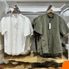 U家同款情侣棉麻立领衬衫短袖休闲宽松衬衣 商品缩略图4