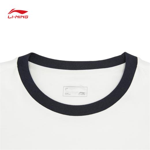【白鹿同款】李宁女子舒适耐洗宽松短袖文化衫AHSW316 商品图5