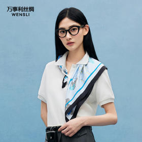 万事利SHINE系列双面印花方巾-丛林绘（63厘米）