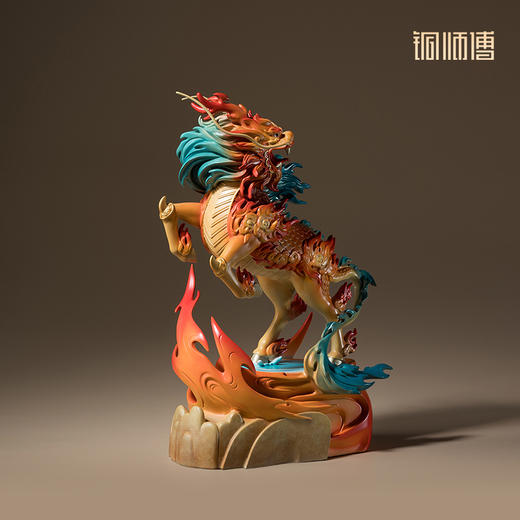 铜师傅《麒麟》客厅桌面瑞兽铜摆件 家居装饰工艺品 商品图2