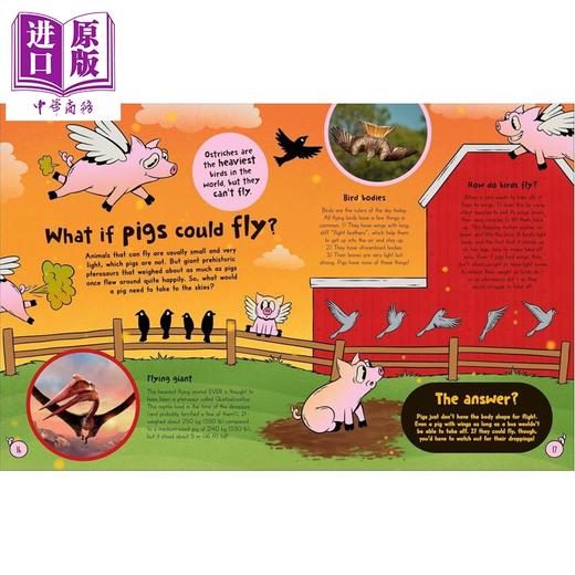 预售 【中商原版】如果......猪会飞 What If... Pigs Could Fly 英文原版 儿童科普读物绘本 幽默风趣 丰富插图 科学解释 进口童书 商品图2