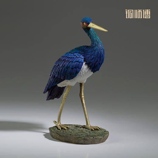 铜师傅 铜摆件《铜师傅百鸟集》之黑鹳 铜工艺品 家居饰品摆件 商品图3