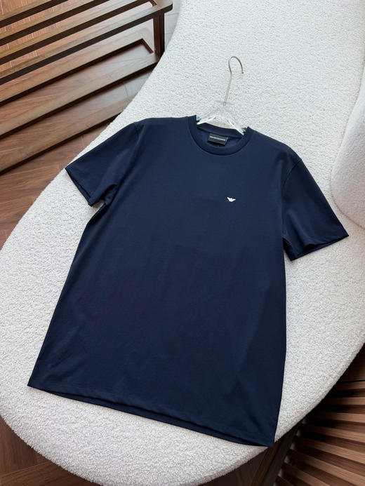 外贸原单正品EMPORIO ARMANI/阿玛尼 26SS轻奢丝光棉圆领刺绣短袖T恤，一盒两件。S-XXL 商品图13