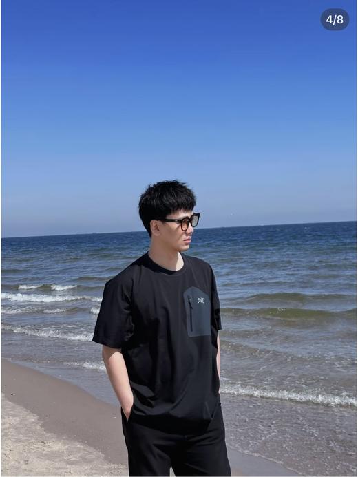 𝐀𝐫𝐜'𝐭𝐞𝐫𝐲𝐱鸟家 速干胸兜纯色短袖T恤 商品图2