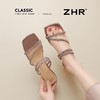 ZHR则则粗跟水钻拖鞋女2026夏季新款仙女时尚外穿一字拖气质百搭 商品缩略图9