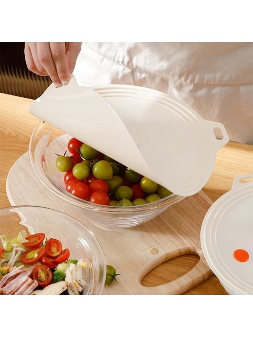 硅胶保鲜盖气阀款四件套 商品图3