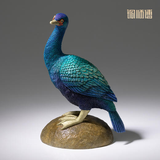 铜师傅 铜摆件 《铜师傅百鸟集》之海鸬鹚 铜工艺品 家居饰品摆件 商品图3