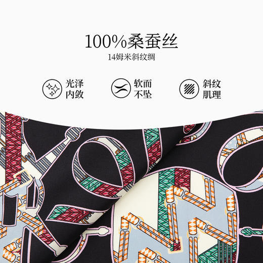 万事利双面印花方巾-玉玲珑（63厘米） 商品图2