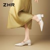 ZHR则则【隐形增高4cm】黑色尖头细跟玛丽珍鞋宽脚外穿爆款JK超高 商品缩略图8