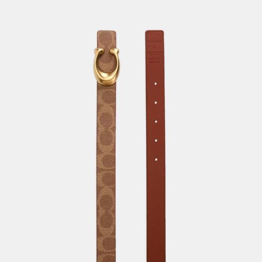 【爆】1楼COACH蔻驰女士经典标志SCULPTED C针扣双面腰带 吊牌价750 现价689 商品图2