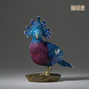 铜师傅 铜摆件《铜师傅百鸟集》之蓝凤冠鸠 铜工艺品 家居饰品摆件 商品缩略图3