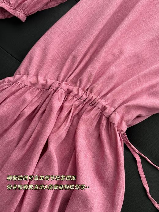 高级感苎麻天丝棉三合一连衣裙 商品图13