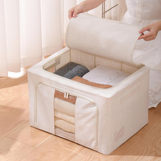 精致生活衣橱必备爆品组合（植绒衣架+鹅型裤架+百纳箱） 商品图4