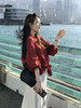 爆款3-7天发货！isabelle marran显白车厘子红全苎防晒衬衫JS3694001 商品缩略图2