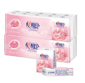 心相印手帕纸便携面巾纸3层8片/包 无香卫生纸餐巾纸