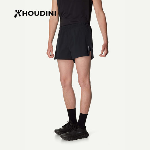 HOUDINI胡丁尼 Pace Split 翼行男夏季轻量跑步运动短裤 840061 商品图5