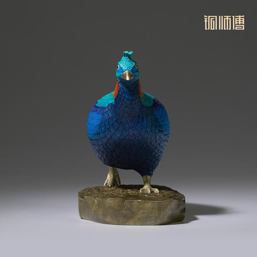 铜师傅 铜摆件《铜师傅百鸟集》之虹雉 铜工艺品桌面家居饰品 商品图3